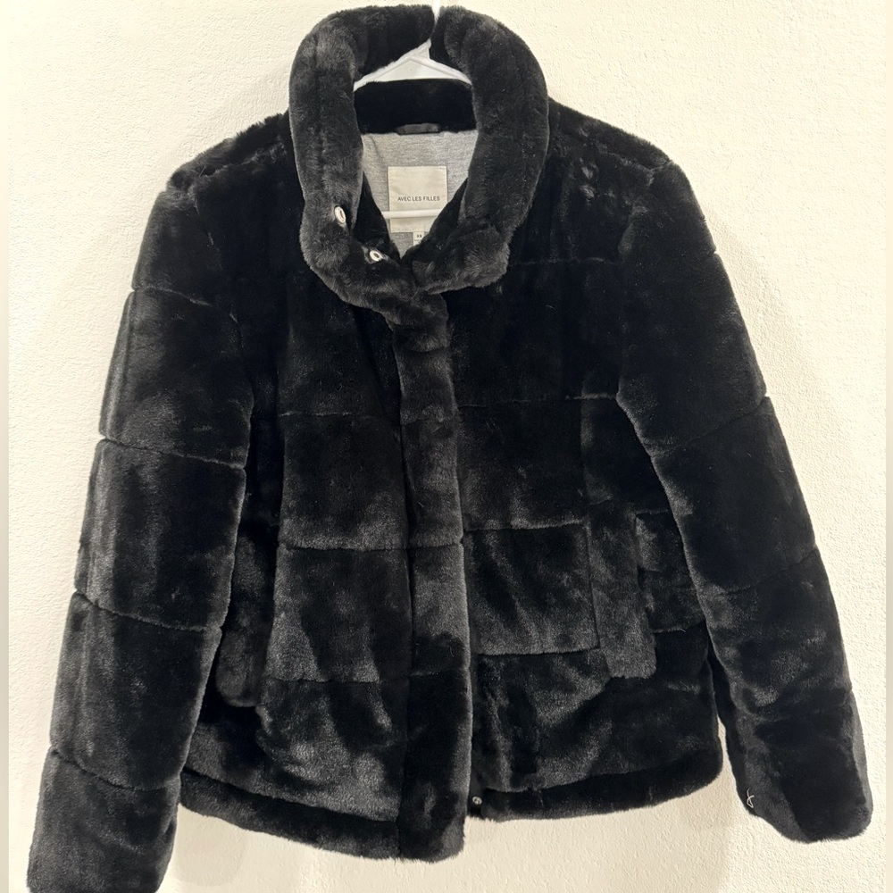 NWOT Avec Les Filles Faux Fur Jacket, XS